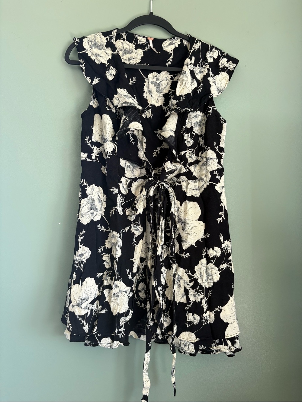 Free People French Quarter floral mini wrap dress